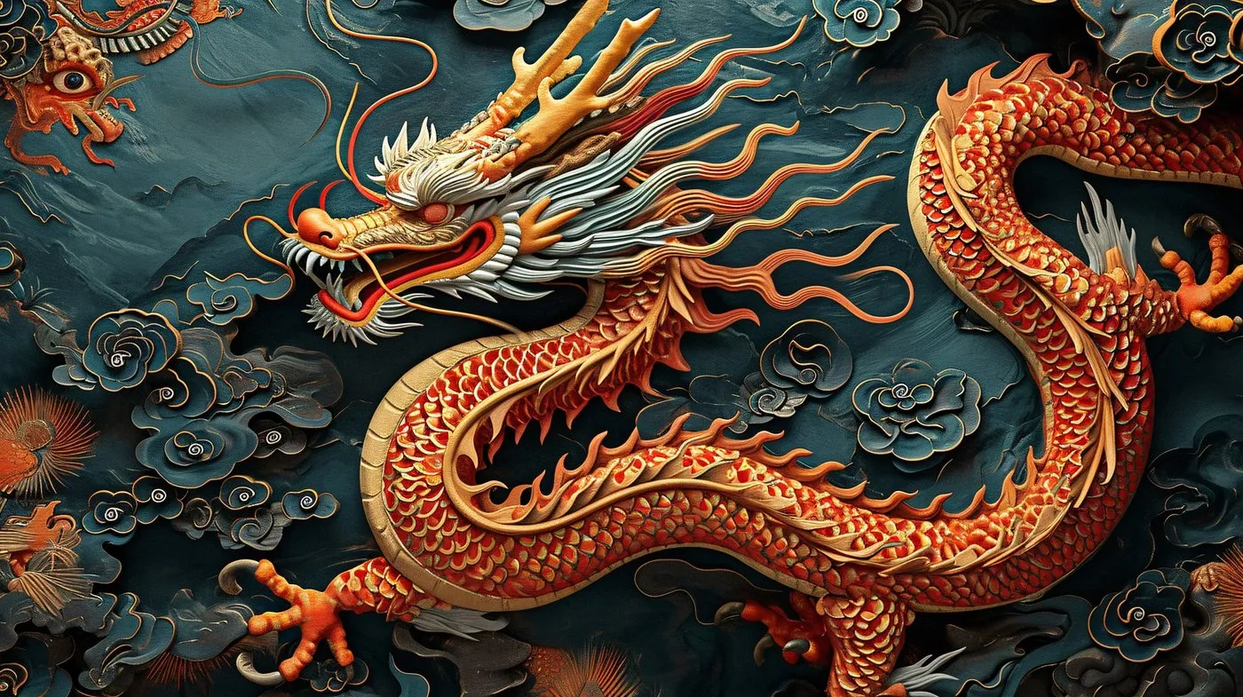 Fantasy artwork of a dragon